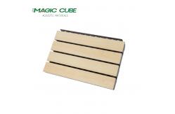 China Fireproof 3D Model Design Grooved Acoustic Panels with Basic Material E1 MDF supplier