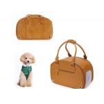 45L Travel Portable Soft Padded Dog Cat Leather Handbag Foldable
