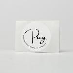 Custom Printed White 5cm Round Paper Sticker For E Commerce Packaging