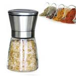 Refillable Mini Spice Salt Pepper Grinder Adjustable Coarseness Household Kitchen Tools for sale