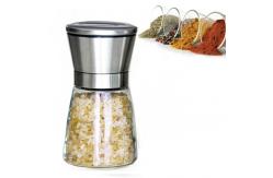 China Refillable Mini Spice Salt Pepper Grinder Adjustable Coarseness Household Kitchen Tools supplier
