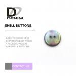 Large Size 2 Holes Liser Pearl Shell Buttons Non - Toxic With Dyed To Match for sale