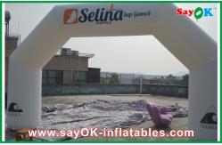 China Wind-resist White Inflatable Arch 400D Oxford Cloth for Advertising Campaign supplier