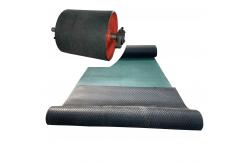 China Conveyor Drum Herringbone Grooved Pulley Lagging Sheet With Cn Bonding Layer supplier