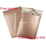 Shipping Mailing Metallic Bubble Mailers Envelope Rose Gold 9 * 10 Inch Size for sale