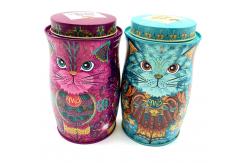 China Customized Round Metal Tin Can With CMYK / Pantone Printing supplier