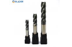 China Carbide Square End Mill 1/2 In Shank 30 Degrees Helix Angle supplier