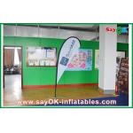 Advertsing Teardrop Flag Feather Customized With Logo Printing H 2.5m for sale