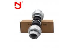 China EPDM Galvanized Double Sphere Flex Connector Bellow Rubber Expanison Joint supplier