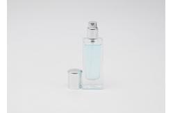 China 50ml Clear Square Rectangle Shape Empty Glass Perfume Bottles supplier