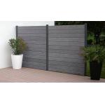                    Matte Finish WPC Fencing Panel Easy Clean for Office Courtyard               for sale