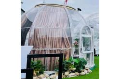 China Diameter 3m Outdoor Bubble Tents PC Transparent Bubble Tent With LED supplier