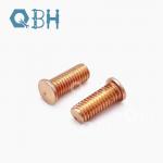 Copper Brass Plated Spot Welding Sheet Metal CD Weld Stud Bolts