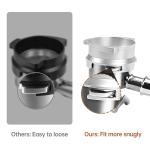 Sliver 54mm Hands Free Aluminum Coffee Dosing Funnel for Home Cafe
