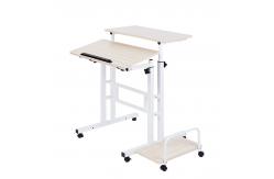 China Home Computer Host W60cm Metal Study Table With Adjustable Height supplier