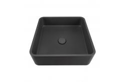 China Square Concrete Wash Basin With Matte Finish Without Overflow supplier