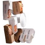 Customized Biodegradable Kraft Paper Boxes for Hot Dog, Burger & Egg Sandwich