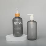 Gray 500ml Plastic Packaging Bottles Body Care Frosted Recycling for sale