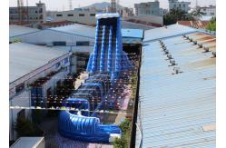 China Yellow / Blue / White Inflatable Floating Water Slide For School And Garden supplier