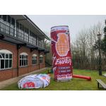 ODM 4m Height Can Shape Inflatable Drink Bottle CMYK Printing for sale