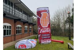 China ODM 4m Height Can Shape Inflatable Drink Bottle CMYK Printing supplier