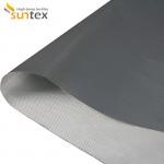Twill Woven Silicone Rubber Coated Fiberglass Cloth Fireproof E Glass for sale