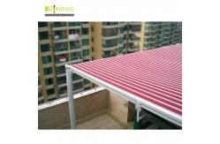 China WaterProof SunProof Retractable Roof Awning Steel Transparent External Conservatory Awnings supplier