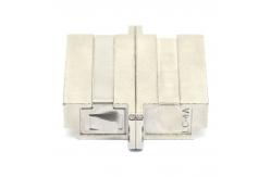 China Metal Case LC UPC Quadruplex Fiber Optic Adapter with Flange supplier