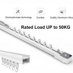 6.3 Meters Smart Curtain Track 135 Degree Bendable Aluminium Curtain Track for sale