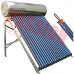 High Pressure Roof Mounted Solar Water Heater With Electric Backup 200L Capacity for sale