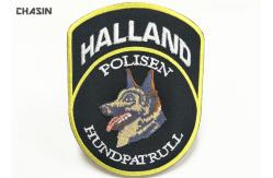 China Green Twill Military Embroidered Patches With Merrowed Border , Stitch Border supplier