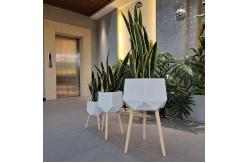 China Easily Cleaned Fiber Clay Planter For Indoor And Outdoor Individuality supplier