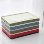 35L Lidded Large Collapsible Plastic Storage Bins Multiscene Leakproof Space Saving