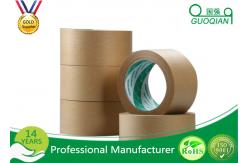 China Water Activated Custom Kraft Tape , Kraft Reinforced Tape Single / Double Side supplier