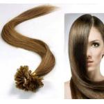 Female Brown U - Tip 100% Remy People Pre Bonded Hair Extension Kinky Curl for sale