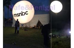 China 240VAC Helium Moon Balloon Lights With Metal Halide Customized Branding Logo supplier