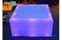 China PVC Automatic Inflatable Lawn Tent  10x10x5m Inflatable Led Party Tent supplier