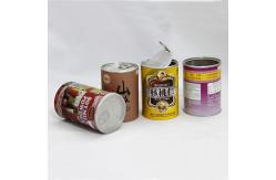 China Food Grade Cylinder Paper Composite Cans for Nuts / Milk Powder / Coffee Bean supplier