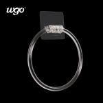 PC Material Bathroom Towel Ring Holder Adhesive ISO9001 160mm Diameter for sale