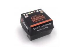 China Custom Hamburger Boxes Rigid Boxes made of Paper Cardboard for Take Out supplier