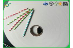 China Glossy Food Grade Paper Roll , 60gsm To 120gsm Environmental Safetyof Straw Pipe Paper supplier