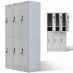 0.6mm Vertical Kd 6 Drawer Steel Cabinet For Office / Public Bathroom for sale