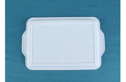 China Odorless Melamine 16.75 Food Serving Tray With Handle supplier
