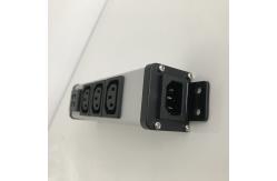China 3 IEC C13 Outlets Electrical Extension Sockets With Double USB Ports supplier