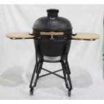 Charcoal 22 Inch Starry Sky Surface Ceramic Kamado Grills BBQ Bamboo Handlle for sale