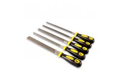 China Round File High Carbon Steel Flat File with Handle Tooth Pattern Bidentate Pattern supplier