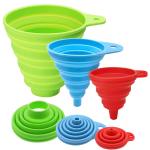Funnels For Filling Bottles Kitchen Funnel Funnels For Kitchen Use Food Grade Silicone Collapsible Funnel Liquid Powder for sale