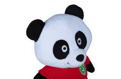 China Adorable Animated Plush Christmas Toys Panda Shape PP Cotton Filling supplier