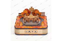 China Rectangle Disney FAMA Certified Wooden Puzzle Music Box supplier