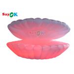 4m Giant LED Inflatable Stage Shell Oxford cloth Inflatable Led Seashell For Party for sale